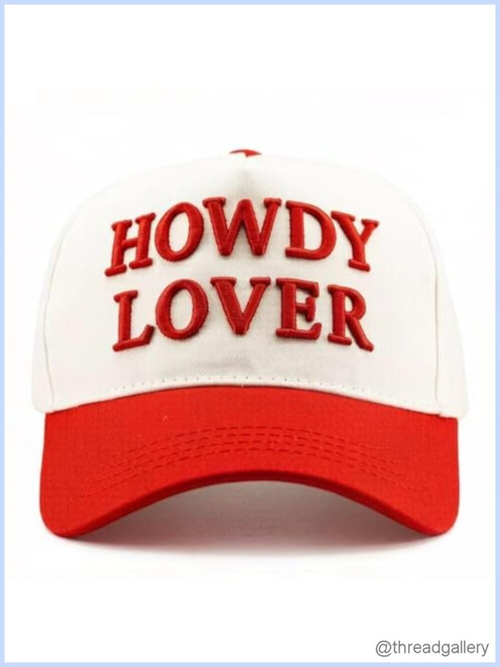 Two-Toned Embroidered Lettering Dad Hat Vintage Low Profile Adjustable Snapback